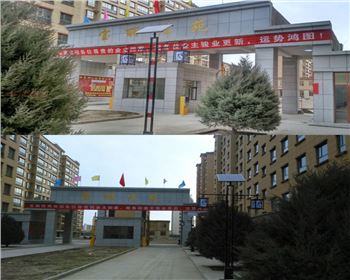 甘肅小區太陽能庭院路燈-甘肅省酒泉市瓜州太陽能路燈項目