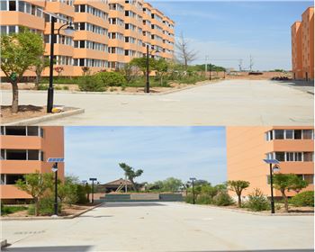 寧夏小區(qū)太陽能路燈-寧夏省渭南市澄城秦漢宮移民社區(qū)路燈工程