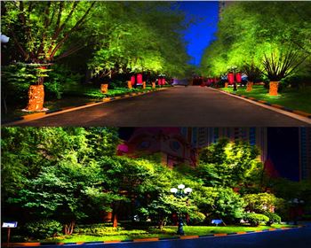 甘肅小區廣場節日亮化