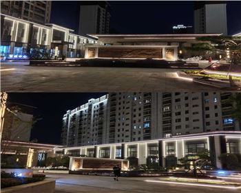 甘肅辰宮地產辰宮雙河灣亮化設計施工項目